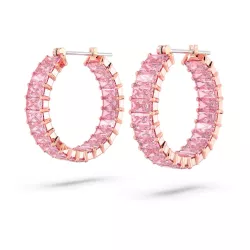 MATRIX HOOP EARRINGS, BAGUETTE CUT