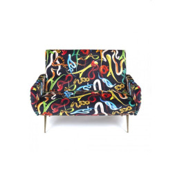 TWO SEATER SOFA SNAKES 122 x 86 CM 16092