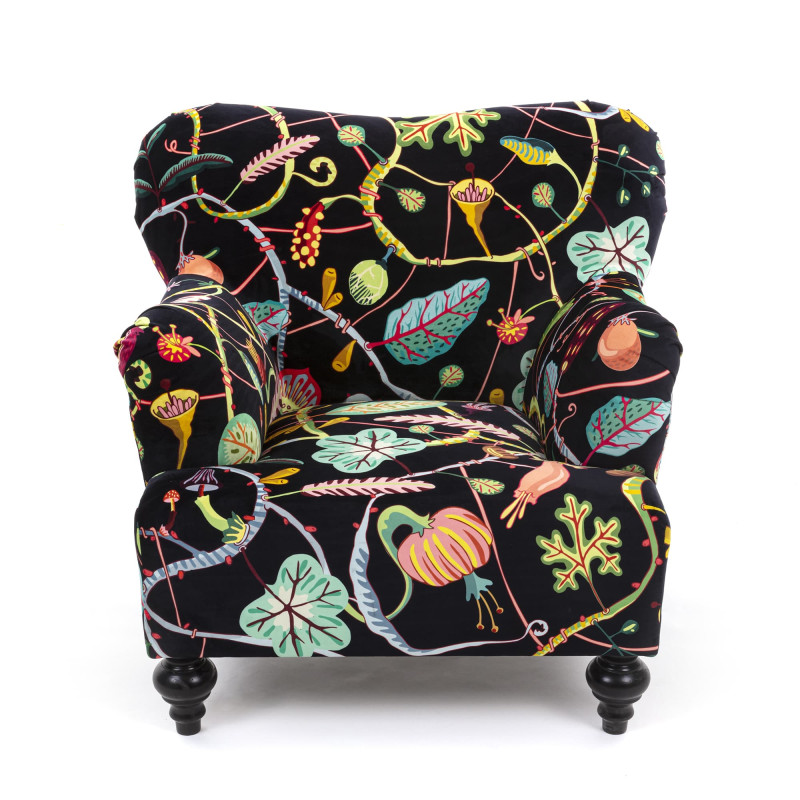 BOTANICAL DIVA ARMCHAIR BLACK 16331