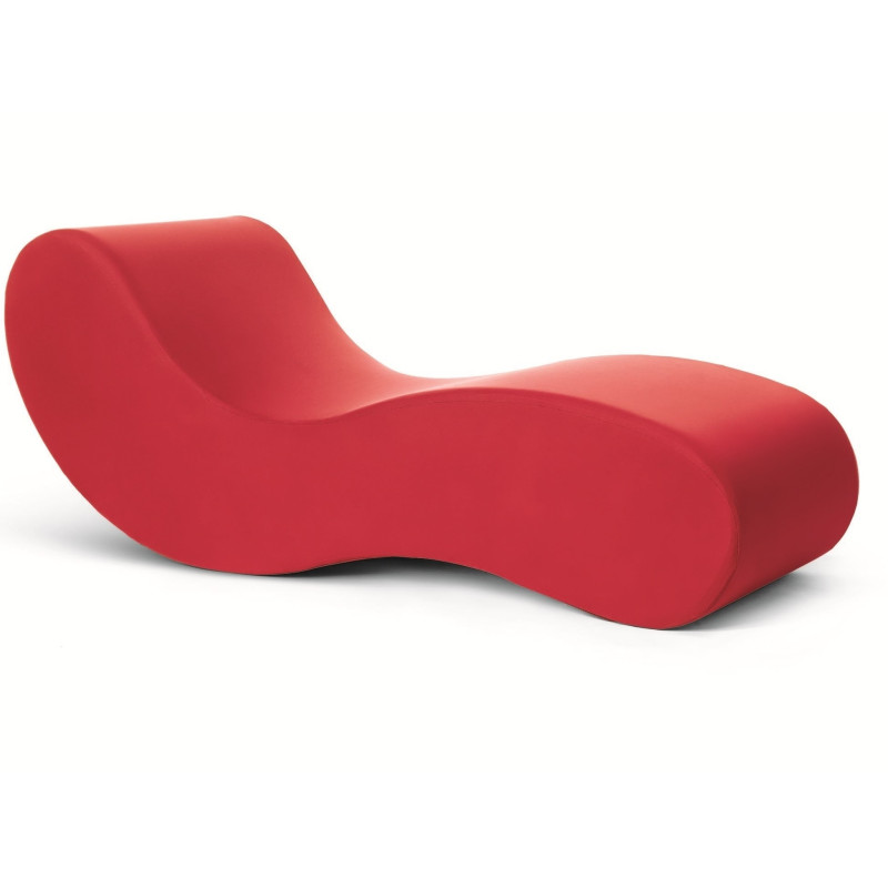 CHAISE LONGUE ALVAR RED G19124 GUFRAM