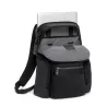 LEATHER NAVIGATION BACKPACK, ALPHA BRAVO BLACK