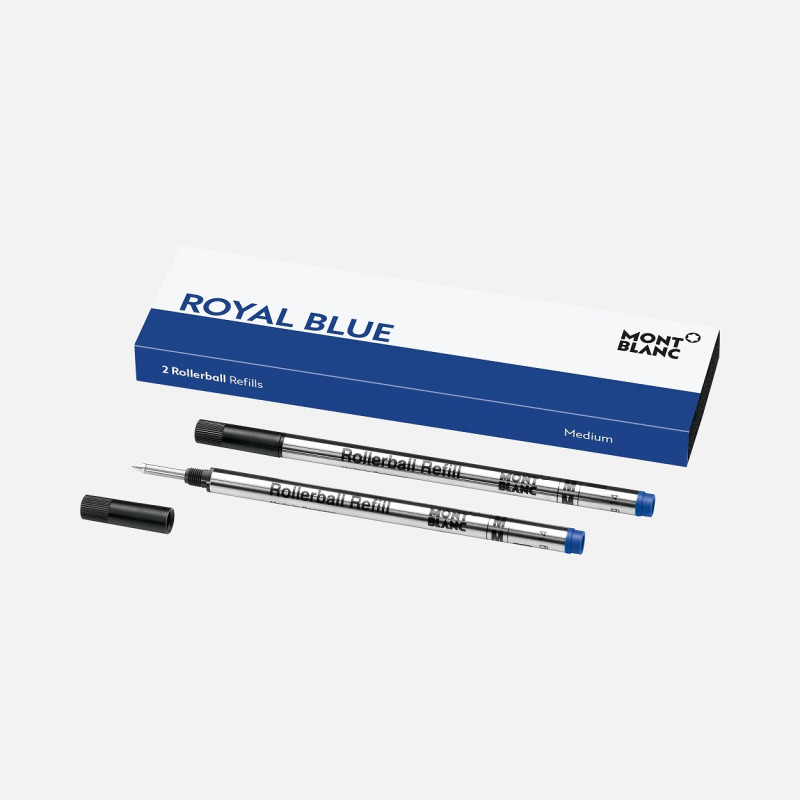 2 ROLLERBALL REFILLS MEDIUM ROYAL BLUE - 128233
