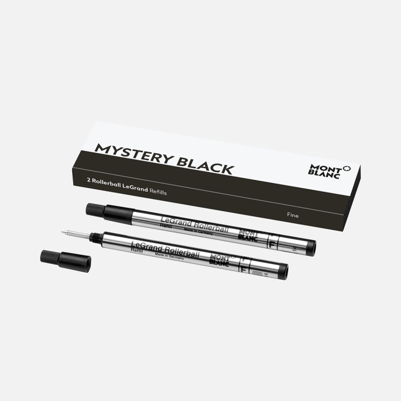 2 ROLLERBALL LEGRAND REFILLS FINE MYSTERY BLACK - 128224