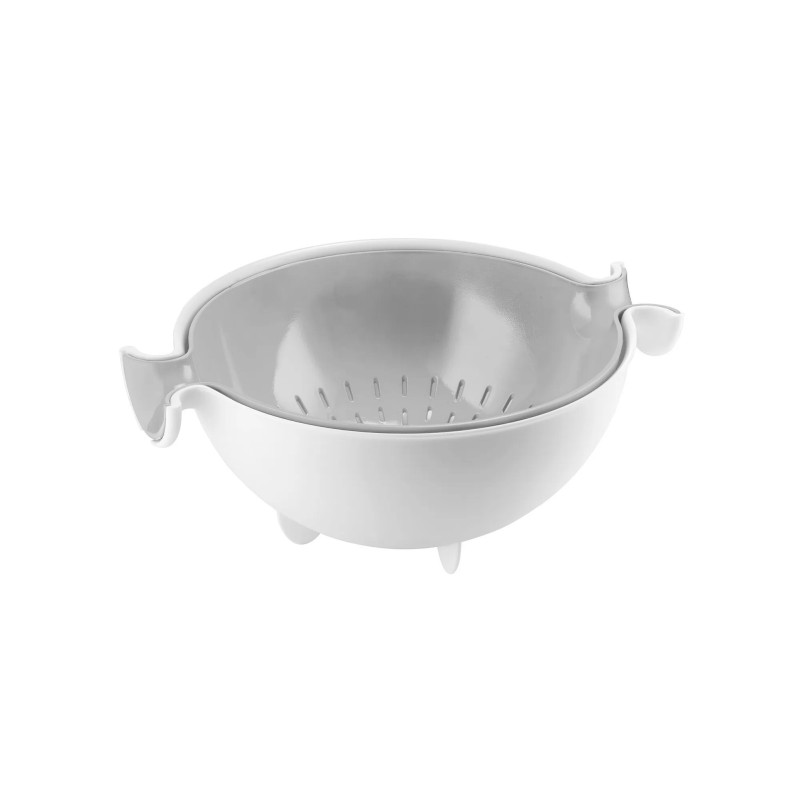 COLANDER AND BOWL SET GREY AND WHITE 29250033