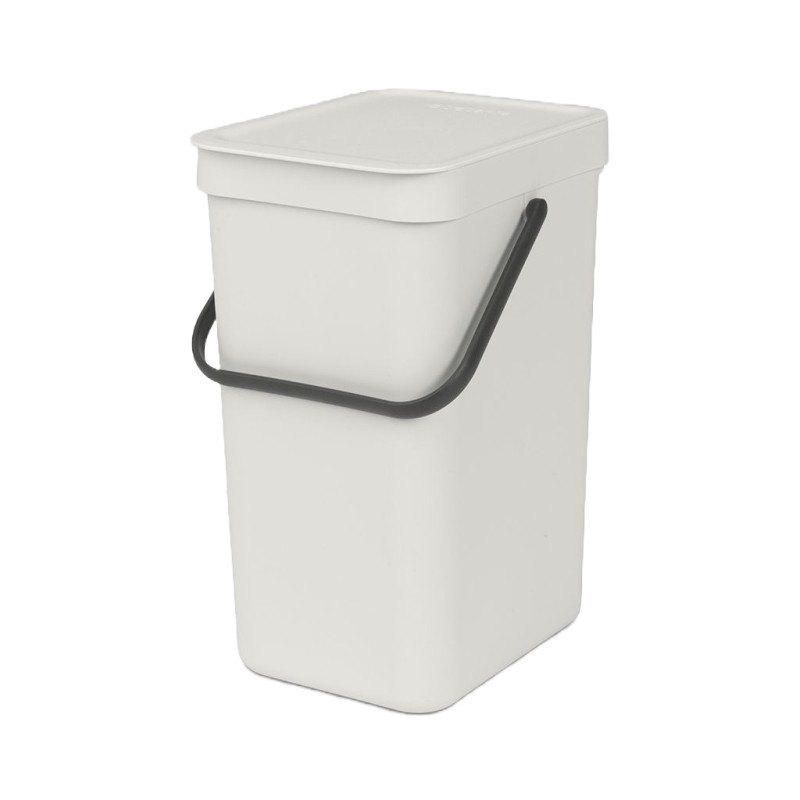 SORT & GO WASTE BIN, 16L, LIGHT GREY, 213281