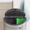 PATTUMIERA TOUCH BIN 23L + 10L, PLATINO, 117909