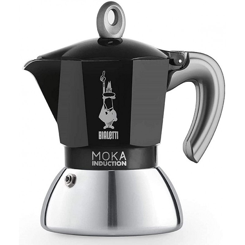 MOKA 4 TAZZE, INDUZIONE NERO 6934