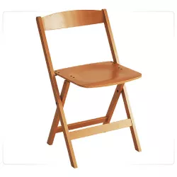 WALNUT FOLDING CHAIR MOON