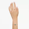 MESMERA BRACELET, GREEN AND WHITE, RHODIUM PLATED 5668360