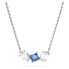 MESMERA PENDANT, BLUE AND WHITE, RHODIUM PLATED 5668276