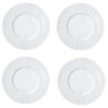 SET OF 4 DINNER PLATE 13-3-0 WHITE NATURE