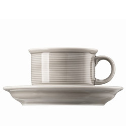 COFFEE CUP WITH SAUCER, COLOUR TREND MOON GREY 401919