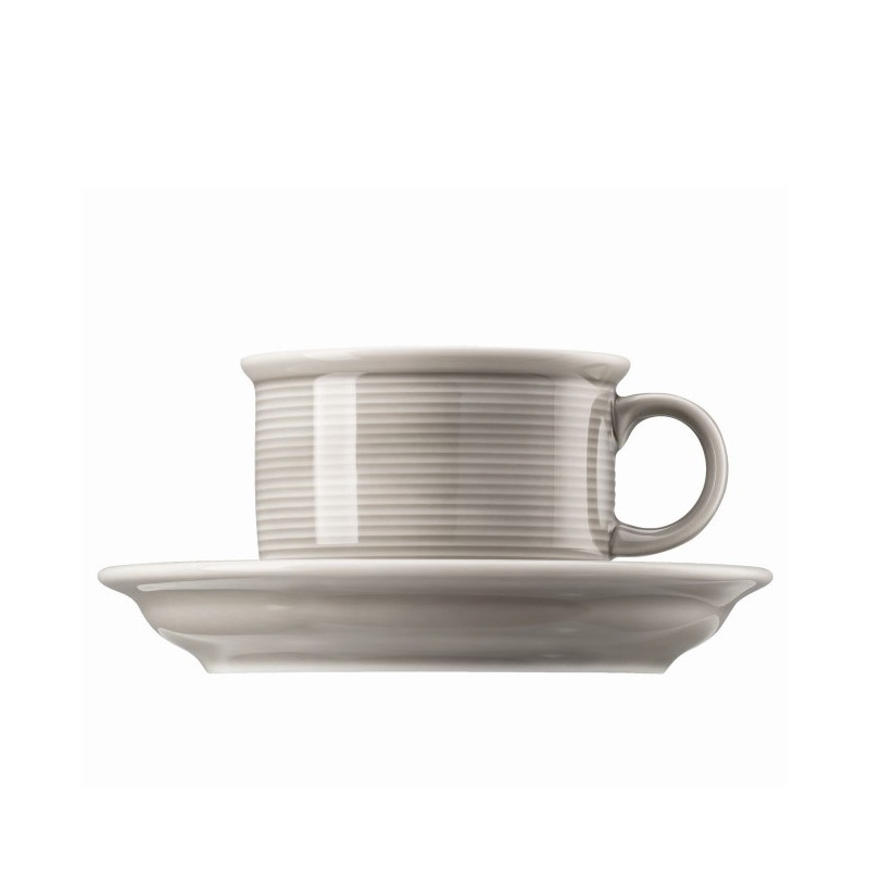 COFFEE CUP WITH SAUCER, COLOUR TREND MOON GREY 401919