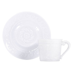 TAZZA CAFFE  CON PIATTINO LOUVRE 0542/79