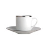 TAZZA CAFFE CON PIATTINO, CRISTAL 0758/79