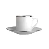 TAZZA CAFFE CON PIATTINO, CRISTAL 0758/79