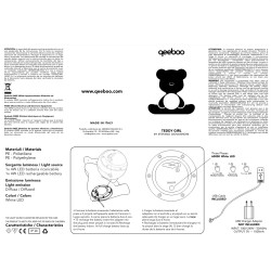 TEDDY GIRL LAMP WITH RECHARGEABLE LED 25001