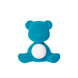 TEDDY GIRL LAMP VELVET FINISH, RECHARGEABLE LED 25002