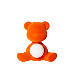 TEDDY GIRL LAMP VELVET FINISH, RECHARGEABLE LED 25002