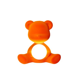 TEDDY GIRL LAMP VELVET FINISH, RECHARGEABLE LED 25002