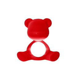 TEDDY GIRL LAMP VELVET FINISH, RECHARGEABLE LED 25002