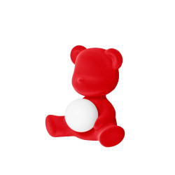 TEDDY GIRL LAMP VELVET FINISH, RECHARGEABLE LED 25002