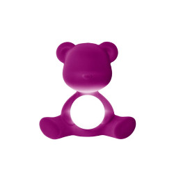 TEDDY GIRL LAMP VELVET FINISH, RECHARGEABLE LED 25002