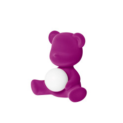 TEDDY GIRL LAMP VELVET FINISH, RECHARGEABLE LED 25002