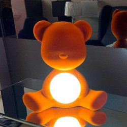 TEDDY GIRL LAMP VELVET FINISH, RECHARGEABLE LED 25002