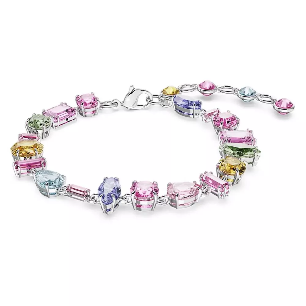 BRACCIALE GEMA MULTICOLORE, PLACCATURA RODIO 5656427
