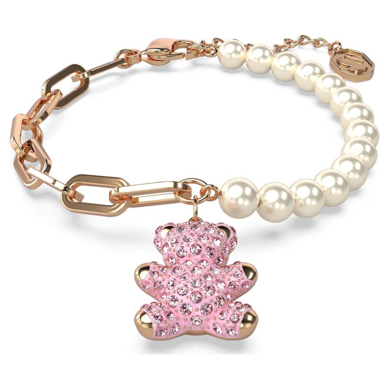 BRACCIALE ORSO TEDDY, ROSA, PLACCATURA ORO ROSA 5669169