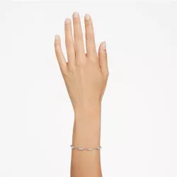 BRACCIALE MESMERA BIANCO, PLACCATURA RODIO 5661530