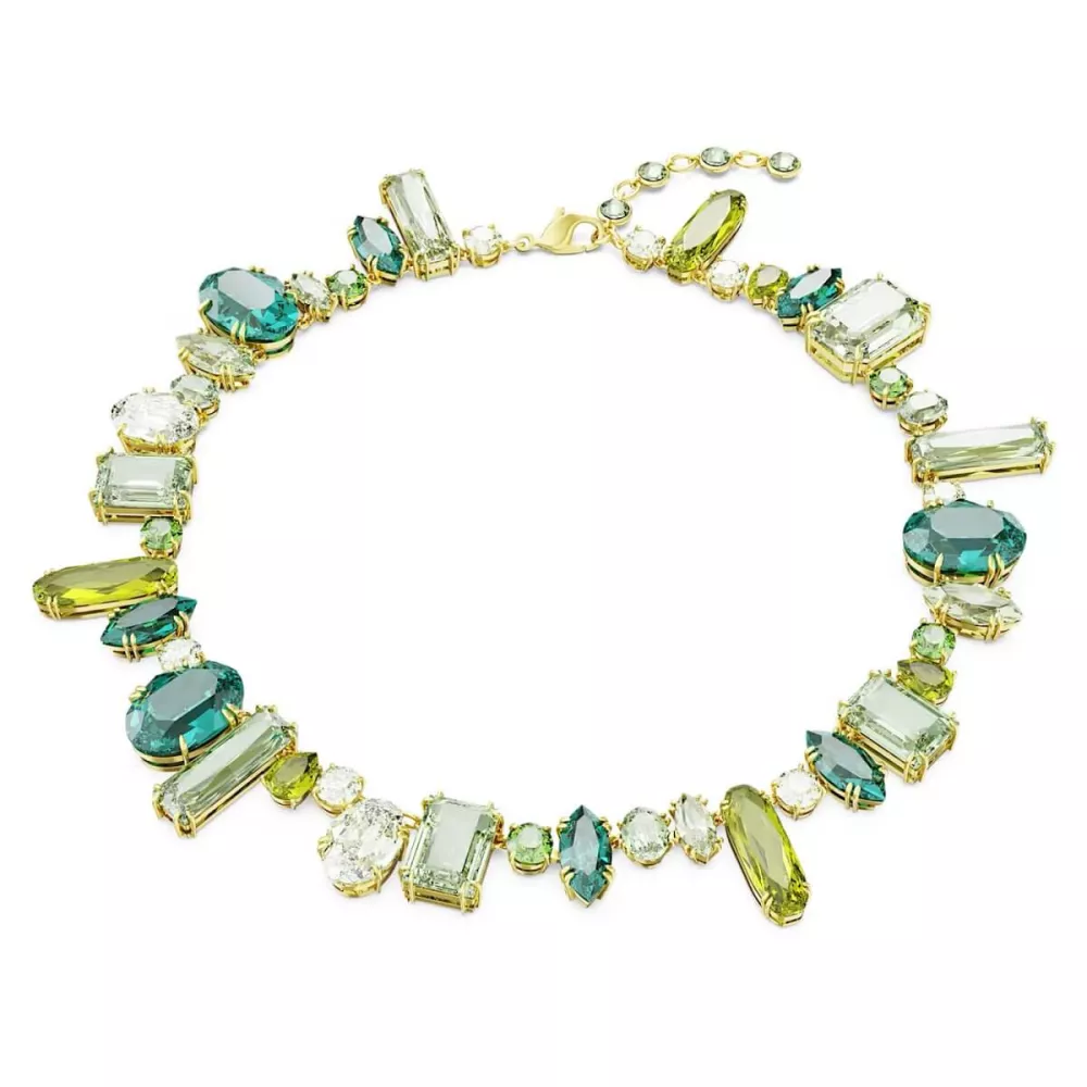 GEMA NECKLACE GREEN, GOLD TONE PLATED 5657388