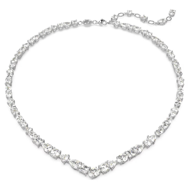 COLLANA MESMERA, BIANCO, PLACCATURA RODIO 5665242