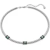 COLLANA MATRIX, GREEN STONES, PLACCATURA RODIO 5666168