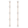 CONSTELLA  DROP EARRINGS WHITE ROSE GOLD TONE PLATED 5661463