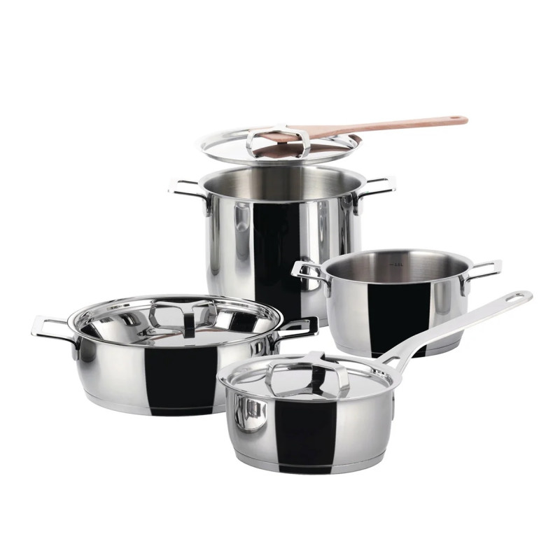 ALESSI - BATTERIA PENTOLE 7 PEZZI POTS & PANS AJM100S7