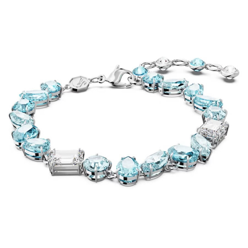 GEMA BRACELET, BLUE, RHODIUM PLATED 5666018