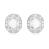 MESMERA CLIP EARRINGS, WHITE, RHODIUM PLATED 5669913