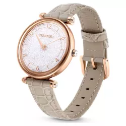 WONDER CRYSTALLINE WATCH, LEATHER STRAP