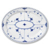 OVAL TRAY 36 CM 1017231 BLUE FLUTED FULL LACE