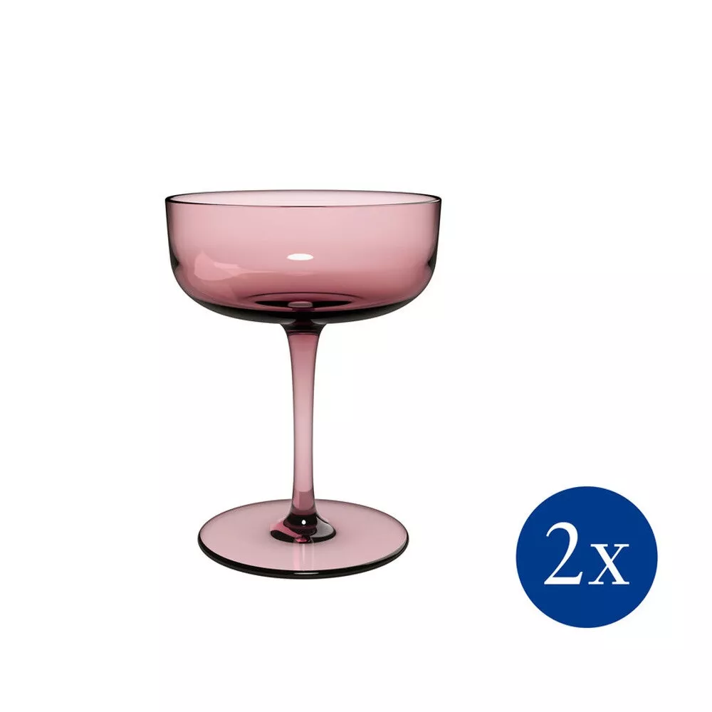 SET OF 2 CHAMPAGNE GOBLETS, LIKE