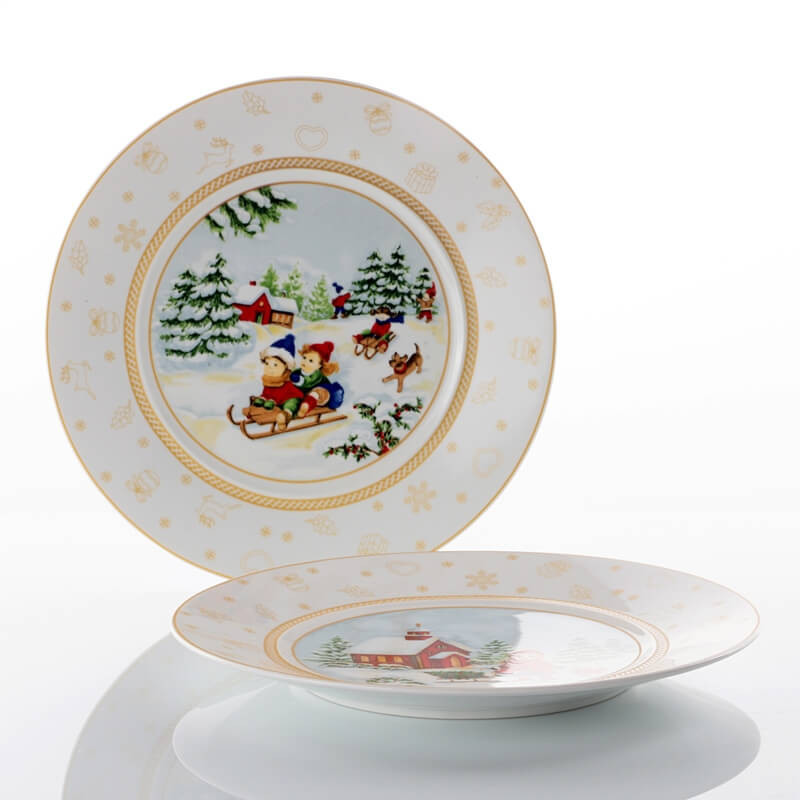 SET OF 6 DESSERT PLATES 22 CM, XMAS 725202