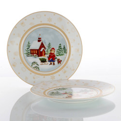 SET OF 6 DESSERT PLATES 22 CM, XMAS 725202