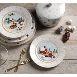 SET OF 6 DESSERT PLATES 22 CM, XMAS 725202