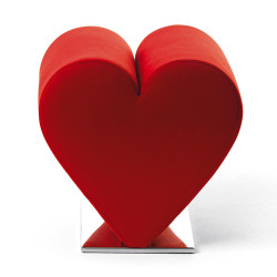 RED HEART SHAPED CHAIR,...