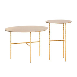 SMALL SQUARED TABLE XXX 33 CM, GOLD