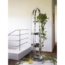 THE CAGE 168 CM, BLACK / BLACK STUDS