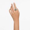 HYPERBOLA COCKTAIL RING, FOUR BANDS, GREEN