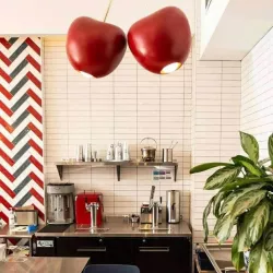 CHERRY CEILING LAMP, RED 20001RE-O